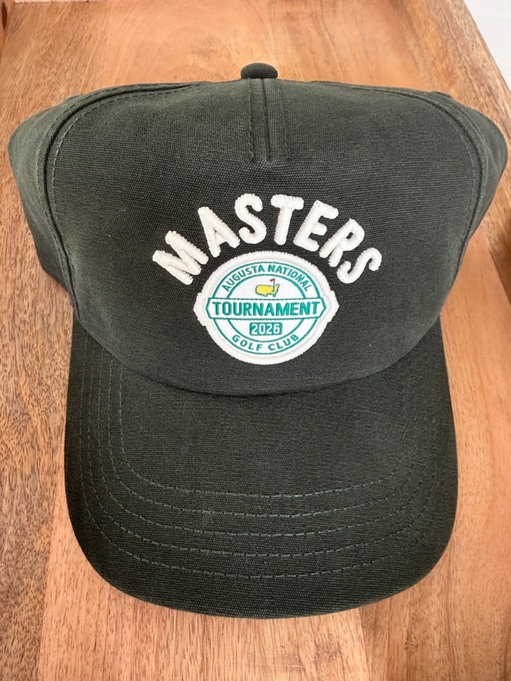 Masters Dark Green Embroidered Tournament Baseball Cap